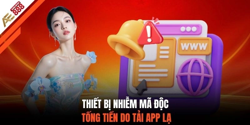Thiết bị nhiễm mã độc tống tiền do tải app lạ